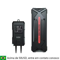 Alta potência tanque de peixes aquário display digital controle externo haste de aquecimento termostato automático em tempo real aquecedor de exibição de energia - Image 1