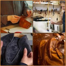 Artesanato De Couro Profissional Kit De Ferramentas De DIY, Kit De Reparação De Costura De Mão, Soco De Costura, Escultura De Trabalho, Conjunto De Groover - Image 5