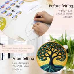 Kit Feltragem Chenistory-agulha para árvore da vida, acessórios artesanais, cenário natural, conjunto de acessórios para presente - Image 2