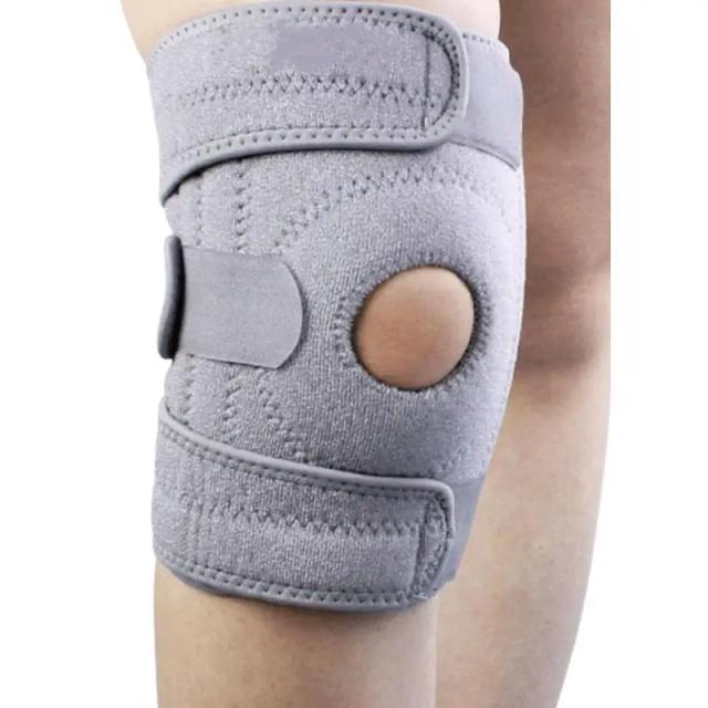 Suporte Ajustável para Joelho e Perna com 4 Molas de Proteção e Luva Protetora para Esportes