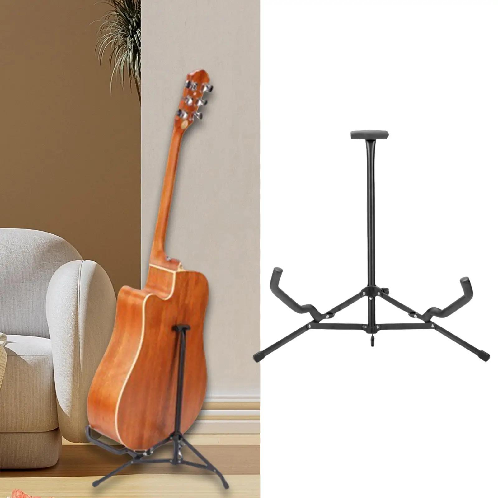 Suporte dobrável para guitarra elétrica, suporte do instrumento de corda, tripé de metal, um quadro, banjo, acessórios de guitarra folclórica - Image 1