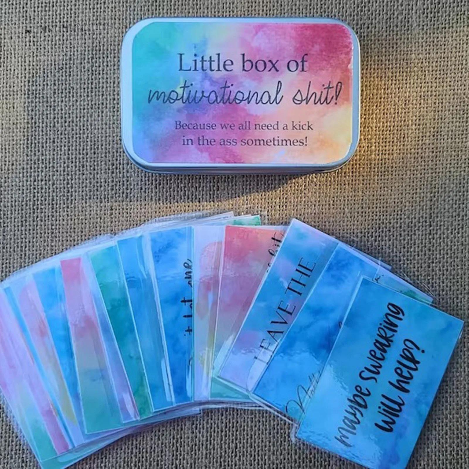 Citações motivacionais Cartões Presente, Engraçado, Incentivo Positivo, Cartões de Motivação, Little Box, Fontes do partido, 20 pcs, 40 pcs, 100 pcs, 200pcs - Image 1