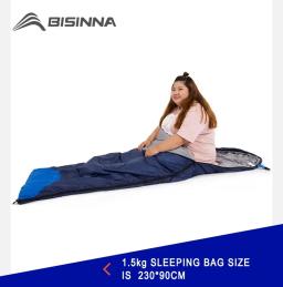 BISINNA Saco de dormir de acampamento ultraleve à prova d'água inverno quente envelope mochila sacos de dormir para viagens ao ar livre caminhadas - Image 3