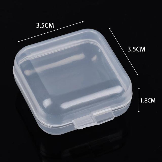 Caixa de Armazenamento Clamshell Clara com 30 Compartimentos para Jóias - Selo Flip e Proteção à Prova de Poeira para DIY e Exibição