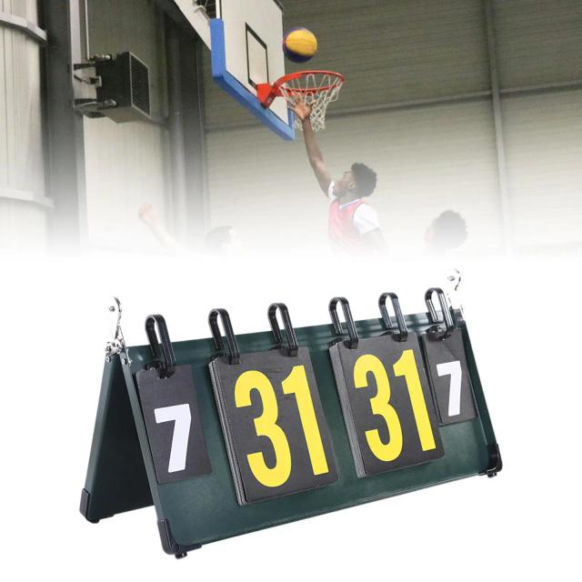 Scoreboard Portátil Flip Sports: Placar Prático para Bilhar e Voleibol