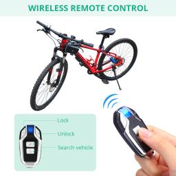 Bloqueio de bicicleta, alarme inteligente, acessórios de bicicleta, controle Bluetooth, gerenciamento remoto de celular IP55 à prova d'água - Image 3