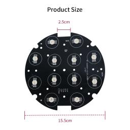 Movendo Cabeça LED Board, Iluminação De Palco, Peças De Reparo, RGBW, DMX12X12W - Image 5