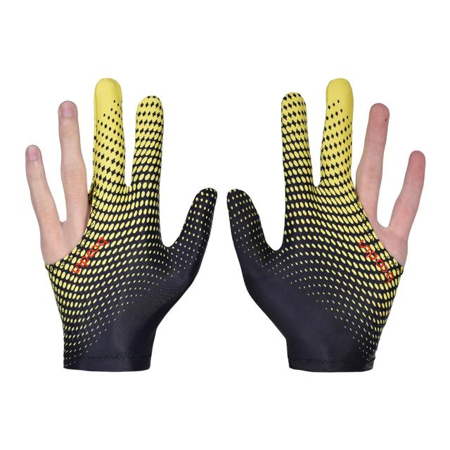 Luvas de Bilhar Antiderrapantes para Mão Esquerda com Adesivos de Elasticidade - Snooker Três Dedos para Treinamento e Acessórios (1 Unidade)