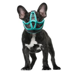 Focinho anti-mordida respirável ajustável para buldogue, malha de focinho curto para cães, focinho de cachorro focinho - Image 1