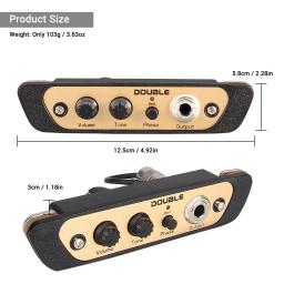 Duplo CJ01L Cajon Box Drum Preamp, instrumento musical, captador com microfone Jack instrumento de percussão, 1/4" - Image 6