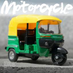 1:14 modelo de triciclo liga com som e luz puxar para trás modelo de carro brinquedo modelo de motocicleta brinquedos presentes de carro para crianças para coleção - Image 1