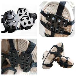 1 par profissional escalada crampons 24 dentes anti-skid gelo neve acampamento sapatos de caminhada pico aperto inverno ao ar livre pinça de gelo - Image 2
