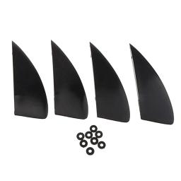 Kite Board Fin para Kiteboarding, Piscando Surf Acessórios, 4pcs por conjunto - Image 1