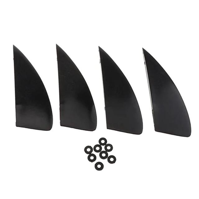 Conjunto de 4 Fins para Kiteboard - Acessórios Essenciais para Kiteboarding e Surfing