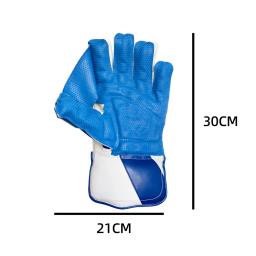 Luvas De Cricket Portátil, Apanhador Protetor, Protetores De Mão De Couro, Palmeira Respirável Otário - Image 5