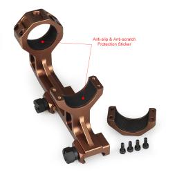 Tactical Rifle Scope Mount, Airsoft, Caça Scopes, Monta Airguns, anéis duplos, M4 Nível de Bolha AR15, Rail 20mm, 25.4mm, 30mm, 35mm - Image 2