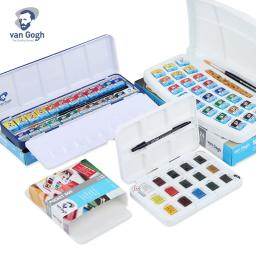 Royal Talens-Conjunto Profissional de Pintura Aquarela, Aquarela Van Gogh Sólida, Pincel de Pintura, Desenho Suprimentos, 12, 15, 18, 24, 36 Cores - Image 1