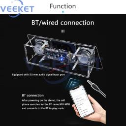 Kit de Áudio Bluetooth LED para Aprendizagem, Espectro do Projeto, USB, Amplificador Eletrônico, Alto-falante Estéreo Doméstico, Kit DIY para Inclinar-se - Image 6