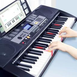Sintetizador de teclado digital piano, piano real para crianças e adultos, controlador profissional, instrumentos eletrônicos, 61 - Image 3