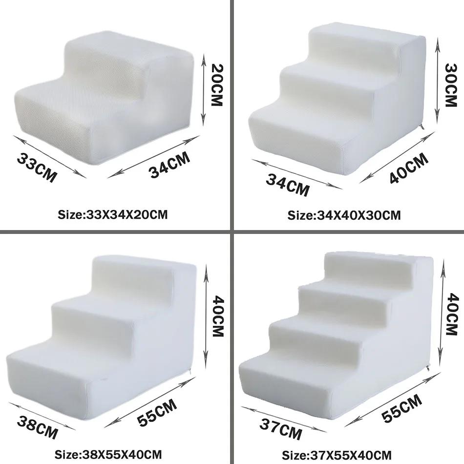 Anti-slip Pet Ramp Escadas para cães e gatos, 3 Passos Escadas, Escada removível, Acessórios para animais, Cama para cães - Image 1