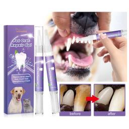 Pet dentes limpeza dente branqueamento caneta, adequado para cães e gatos, remove o mau hálito, Oral Care - Image 1
