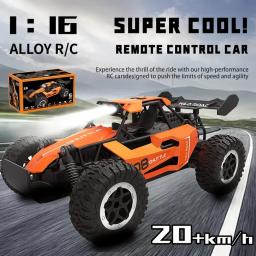 Carros RC 1:16 2WD Off-Road RC Truck All Terrain 2.4G Carro RC elétrico de alta velocidade 20 km/h Carro com controle remoto com luzes LED Brinquedo infantil - Image 6