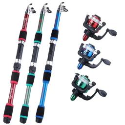 Conjunto Completo De Pólo De Pesca, Vara De Pesca Telescópica, Iscas De Carretel De Giro, Ganchos Kits De Viagem - Image 5