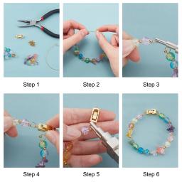 2 conjuntos de fechos para pulseira de relógio, fechos de metal com 1 furo, suprimentos para fabricação de joias diy, orifício de 24x7x4mm, 1mm - Image 4