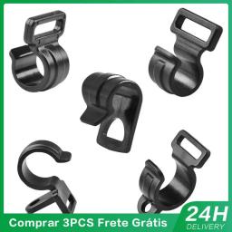 Peso leve barraca plástica pólo, haste de suporte durável, equipamento de acampamento, cabide titular, acessórios pólo, gancho, preto - Image 1