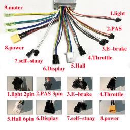 24V 36V 48V 350W 500W Controlador de onda senoidal do motor sem escova 25A/30A. Display LED S810 com PAS. acelerador, para scooter de e-bike - Image 2