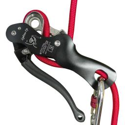 Profissional auto-freio Descender Belay dispositivo, escalada árvore aparelhamento engrenagem, única corda, 10-12mm - Image 1