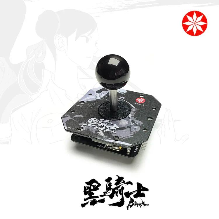 Preto cavaleiro arcade joystick para arcade, acessórios do jogo, diy, diy - Image 1