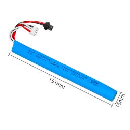 Bateria Li-ion para brinquedos elétricos de água Gel Ball Blaster, Eco-friendly Beads Bullets, Air Gun Parts, 11.1V, 1200mAh, 14500 - Image 6