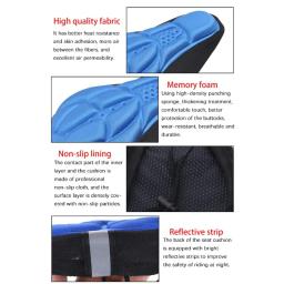 MTB Bicicleta 3D Saddle Cover, Confortável Almofada De Assento De Espuma, Respirável, Super Macio, Assento De Ciclismo, Acessórios De Bicicleta - Image 3
