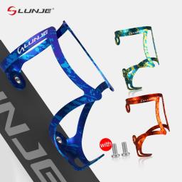 LUNJE-Gaiolas De Garrafa De Bicicleta, Liga De Alumínio, Colorido, MTB, Bicicleta De Estrada, Suporte De Garrafa De Água, Gaiola, Acessórios De Ciclismo - Image 1