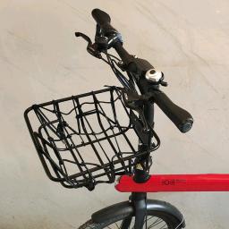 Cesta dianteira e traseira de aço durável com suporte universal, Canhões dobráveis para bicicleta elétrica, Peças de ciclismo - Image 4