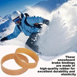 Faixas de retenção de freio de esqui 20x tiras elásticas de esqui de borracha kit de afinação de esqui esportes ao ar livre snowboard tiras de ligação para segurança - Image 4