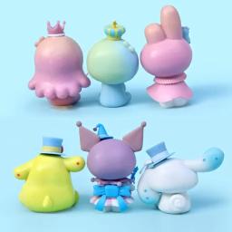 Anime Sanrio Dream Series Figura, Minha Melodia, Pom Pom Purin, Pequeno Gêmeo Estrelas, Kawaii Modelo PVC, Enfeites de Boneca, Presentes para Crianças - Image 3