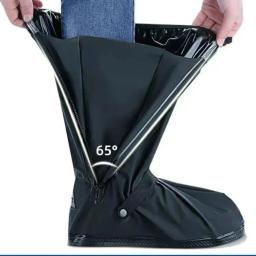 Premium reutilizável unisex chuva neve motocicleta scooter bicicleta sapato cobre protetores antiderrapantes duráveis para ciclismo ao ar livre - Image 3