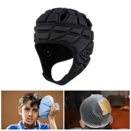 Capacete de goleiro anticolisão para crianças, engrenagem protetora, protetor principal, futebol, engrenagem protetora, rugby, trem, 1 poliéster - Image 3