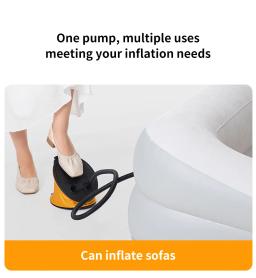 Outdoor Pé Bomba De Ar Iator Para Pad Camping Mat Colchão Balão Iatable Cama Barco Brinquedo Natação Flutuante Acessórios - Image 4