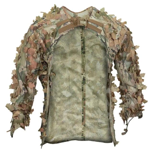 Terno Ghillie Respirável para Caça na Turquia com Camuflagem Woodland em Jaqueta e Calças