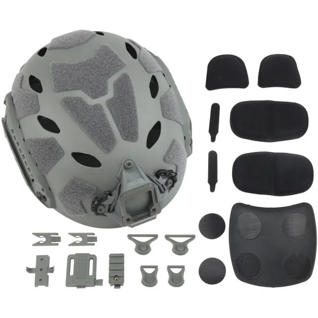 Capacete Tático Leve para Airsoft: Corte Super Alto e Proteção Ideal para Caça, Tiro e Jogos de Guerra