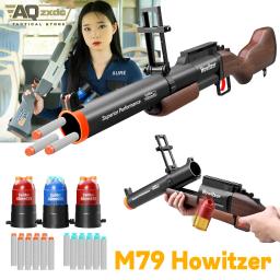 Lançador de granadas M79 Soft Shell Launcher Toy M79 Howitzer Soft Bullet Blast Shotgun Launcher para presente de aniversário infantil Jogo de tiro - Image 1