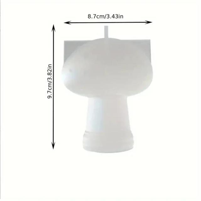 Molde Silicone Cogumelo Divertido: Velas, Resina, Chocolate, Sabonete