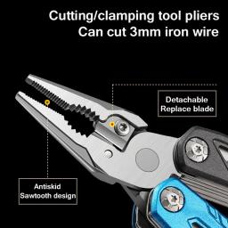 Multitool portátil de sobrevivência tática, 14 em 1, Camping, ferramentas ao ar livre, martelo, chave ajustável, alicate de emergência, novo, 837 - Image 5