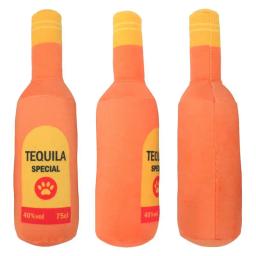 Brinquedos de pelúcia interativos para cães, forma de garrafa de cerveja, algodão, moagem dos dentes, formas únicas, suprimentos para mastigar - Image 1