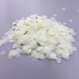 White Tissue Paper Confetti Corações, Traga o amor para o seu evento com 10 000 biodegradáveis, ideais para celebrações - Image 2