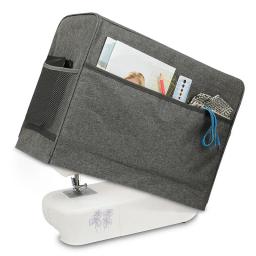 Bolsa de tricô para ferramentas de costura Bolsa de grande capacidade Capa contra poeira Armazenamento de máquinas artesanais Acessórios - Image 3