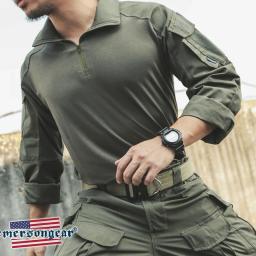 Ternos táticos ao ar livre camisas de combate airsoft paintball trabalho roupas masculinas conjuntos camuflados dos eua uniforme de escotismo calças cargo esporte terno - Image 2